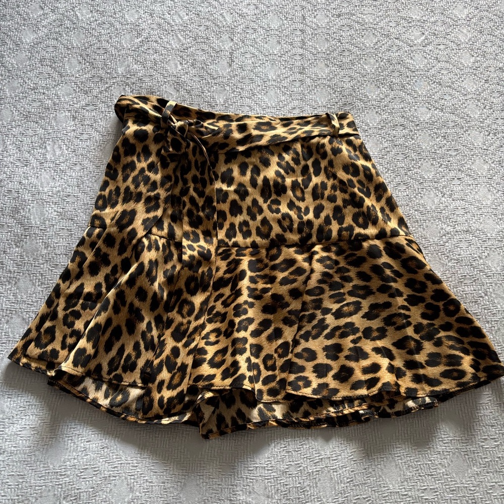Leopard Print Women's Skirt